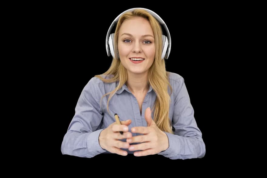 Lektorka slovenčiny počas online hodiny
